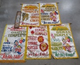 Osman Temple's Shrine Circus Fabric Banners