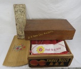 Seed box, Fruit Crate, Bags & Advertising Pieces