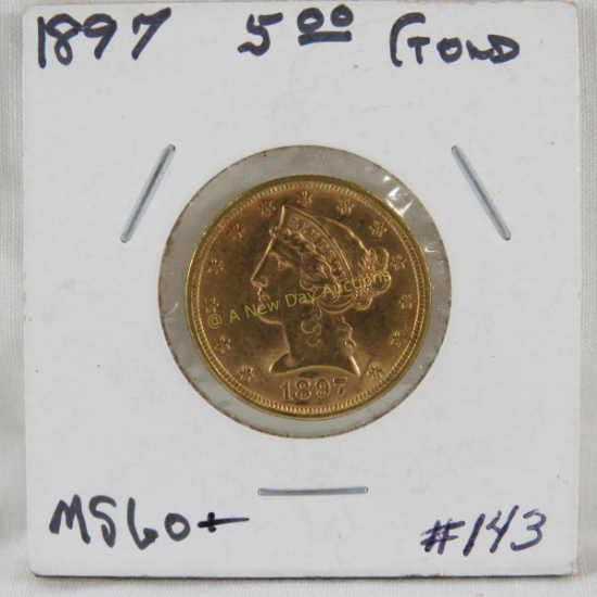 1897 $5 Gold Liberty Head