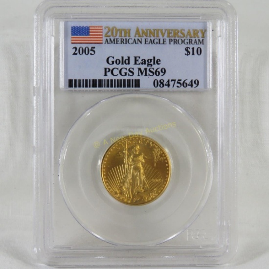 2005 $10 Gold Eagle PCGS graded MS69