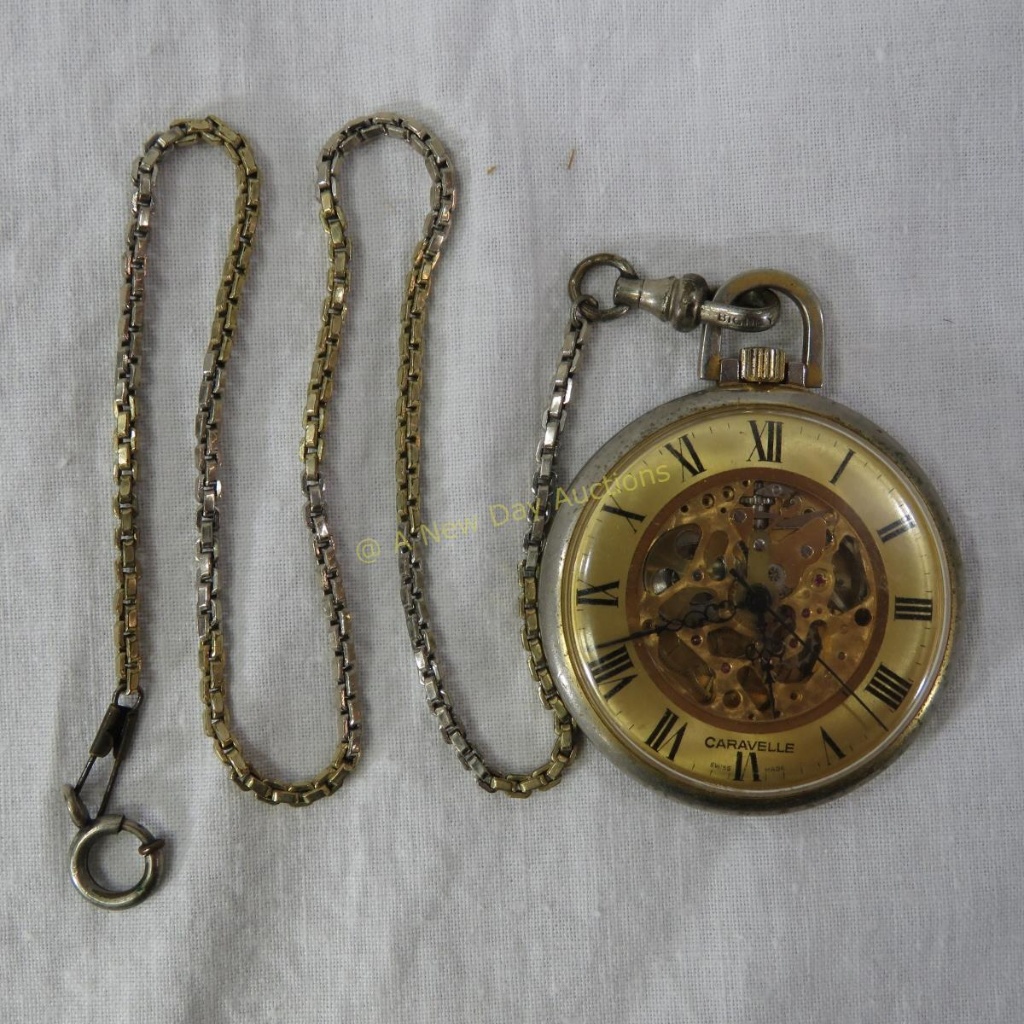 1978 CARAVELLE By Bulova Skeleton Watch 17 Jewels | lupon.gov.ph