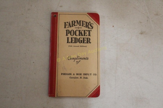 1944-45 WW2 Farmers Pocket Ledger John Deere