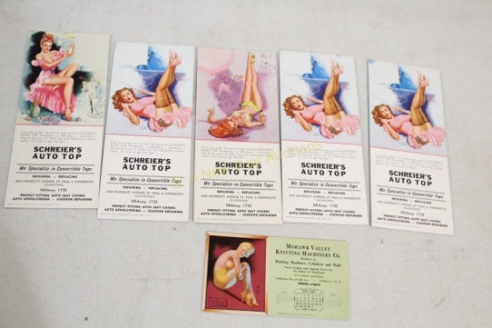 1940's Pin-Up Ink Blotters Unused