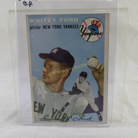 1954 Topps Whitey Ford baseball card