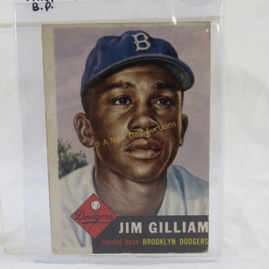 1953 Topps Jim Gilliam baseball card