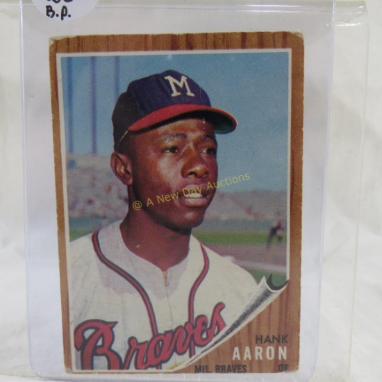 1962 Topps Hank Aaron baseball card