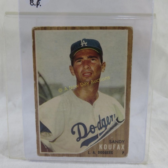 1962 Topps Sandy Koufax baseball card