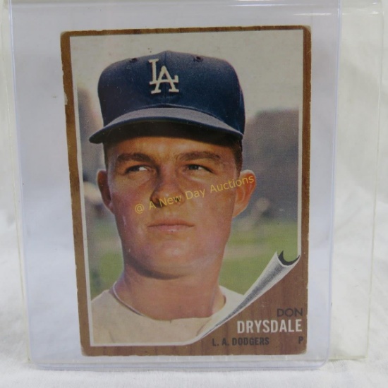 1962 Topps Don Drysdale baseball card