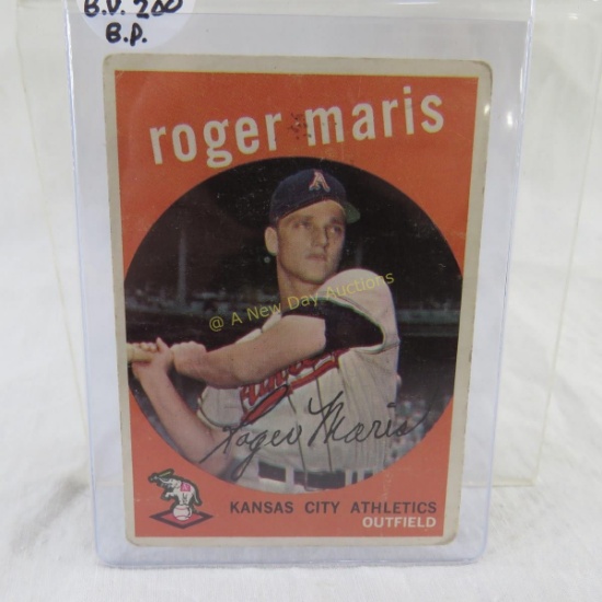 1959 Topps Rodger Maris baseball card