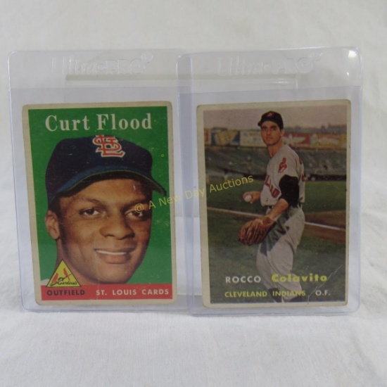 1957 and 1958 star rookie baseball cards