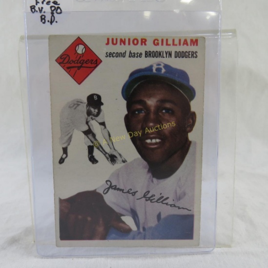1954 Junior Gilliam baseball card