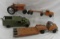Vintage Hubley trucks and tractor