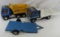 Ertl dump truck and flatbed tow truck
