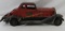 Antique fire chief wind-up pressed steel car