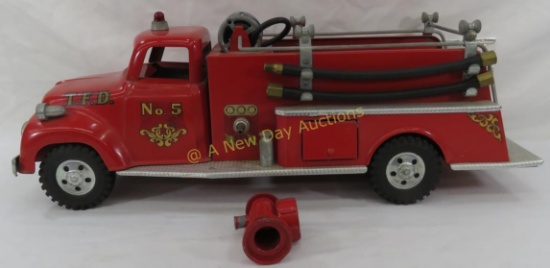 Tonka Fire Department No. 5 with fire hydrant