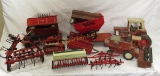Collection of toy farm implements