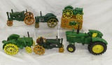 John Deere and other toy tractors
