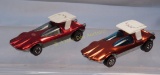 2 Hot Wheels Redline Swingin' Wings- Red & Rose