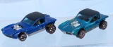 2 Hot Wheels Redlines Python- Aqua & Blue