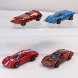 4 Hot Wheels Redlines- Tri-Baby, 2 Ford MK IV