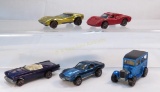 5 Hot Wheels Redlines- toned Custom Corvette
