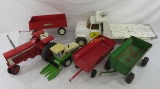 Vintage farm toys Ertl tractor, John Deere truck
