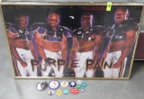 Autographed MN VIkings Poster & Pin Bacls