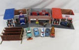 Toy gas stations and cars, 2 Germany tin and more