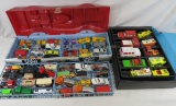 Hot Wheels, Matchbox & other diecast in two cases