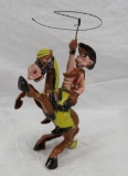 Marx Pecos Bill wind up on Widowmaker horse works