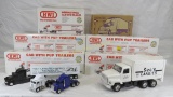 Diecast truck and trailers in boxes