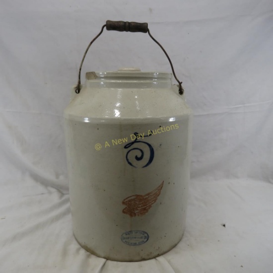5 gal. Red Wing Union Stoneware bailed packing jar