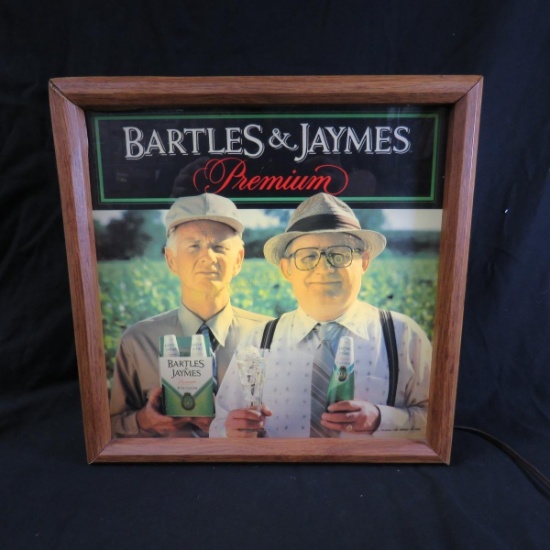 Bartles & James wine coolers lighted sign