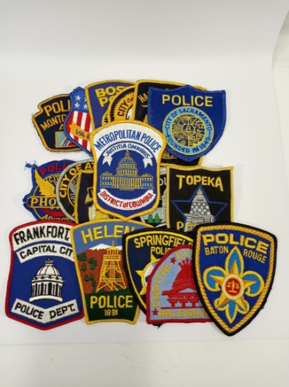 18 Police Patches Boston, Alabama More