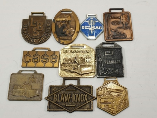 Vintage Watch Fobs Advertising Construction