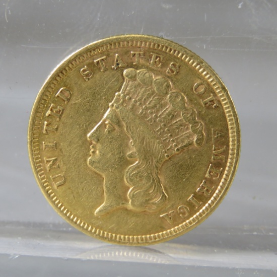 1854 $3 Gold Princess Head