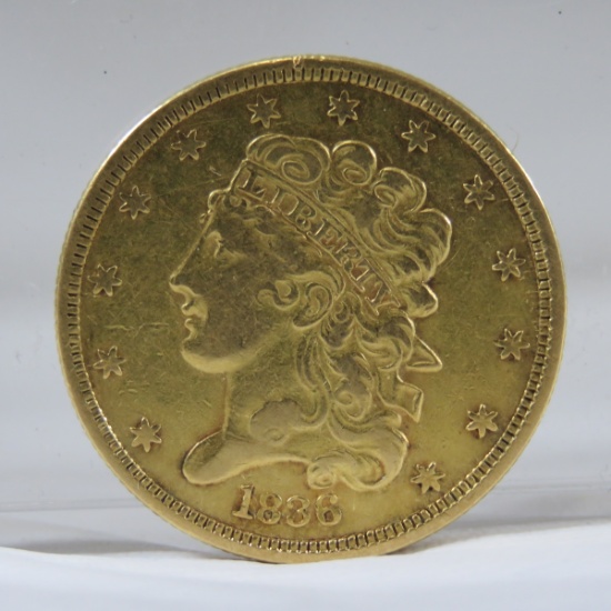 1836 $5 Gold Liberty Classic Head Half Eagle