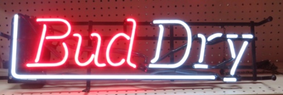 2 Color Bud Dry Neon Sign- works