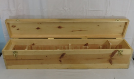Handmade Wooden Rifle Storage Box