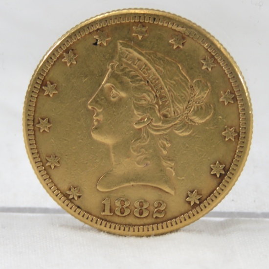 1882 $10 Gold Liberty Head Eagle