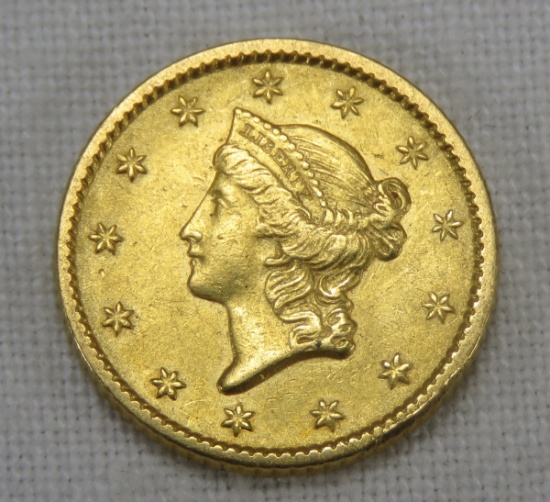 1852 $1 Gold Liberty Head Type 1