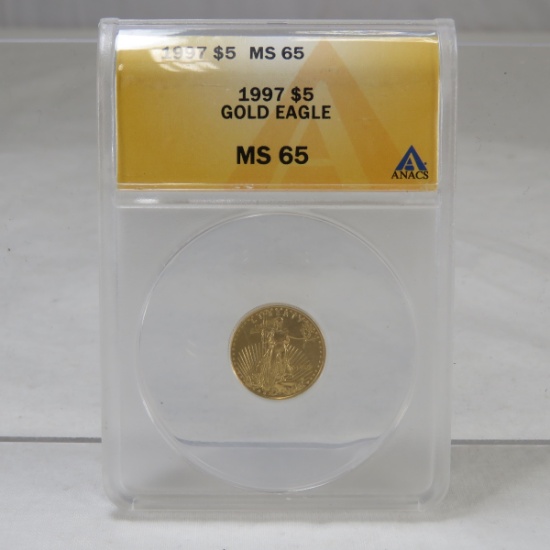 1997 $5 Gold eagle ANACS MS65