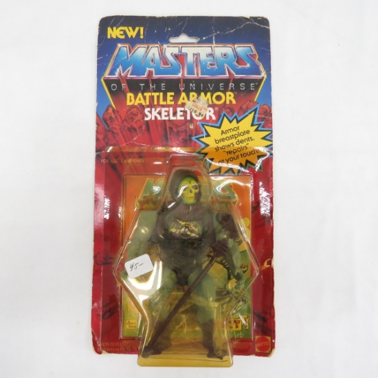 1983 MOTU Battle Armor Skeletor Sealed Figure
