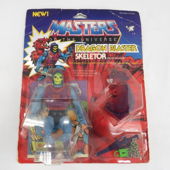 1984 MOTU Sealed Dragon Blaster Skeletor Figure