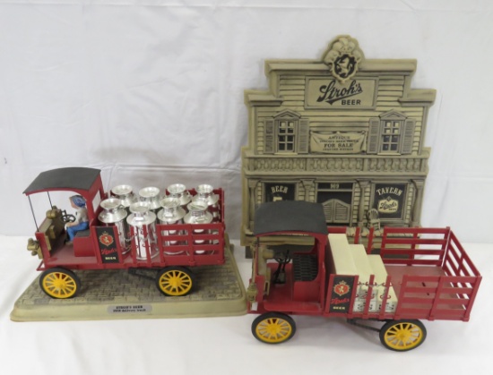 Stroh's Truck with cans & display with extra truck
