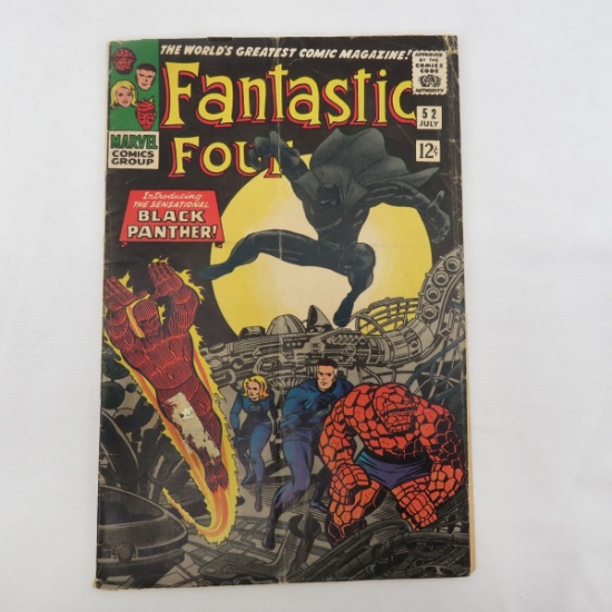 Marvel Comics Fantastic Four #52 1st Black Panther