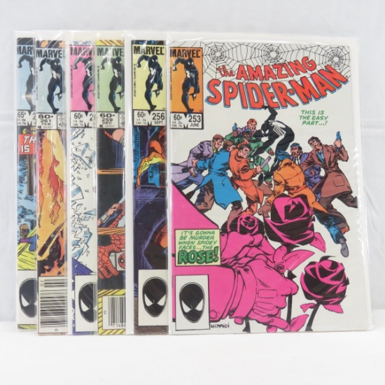 6 The Amazing Spider-Man Comics #253, 256, 259