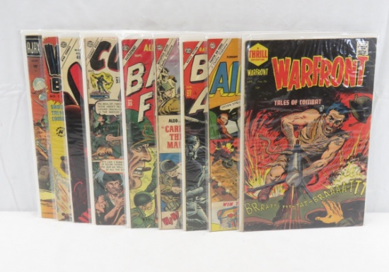 9 Vintage 10¢  War Comics