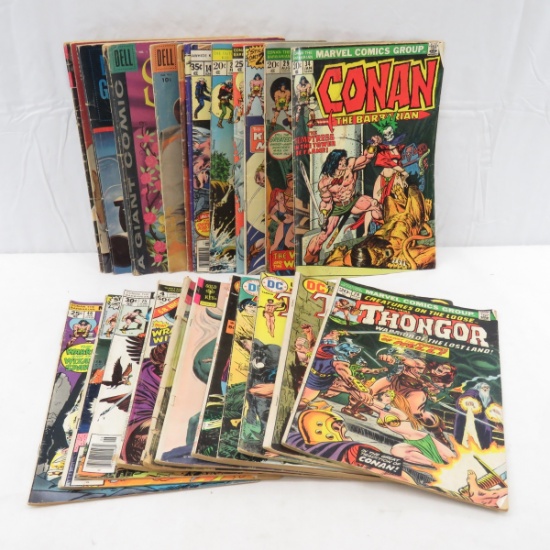 Marvel, DC, & Dell Comics Tarzan, Thongor, Turok