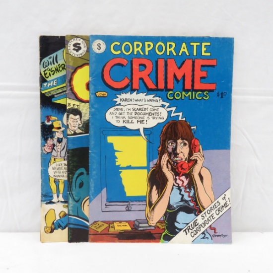 Corporate Crime Comics #1 & #2, The Spirit #1